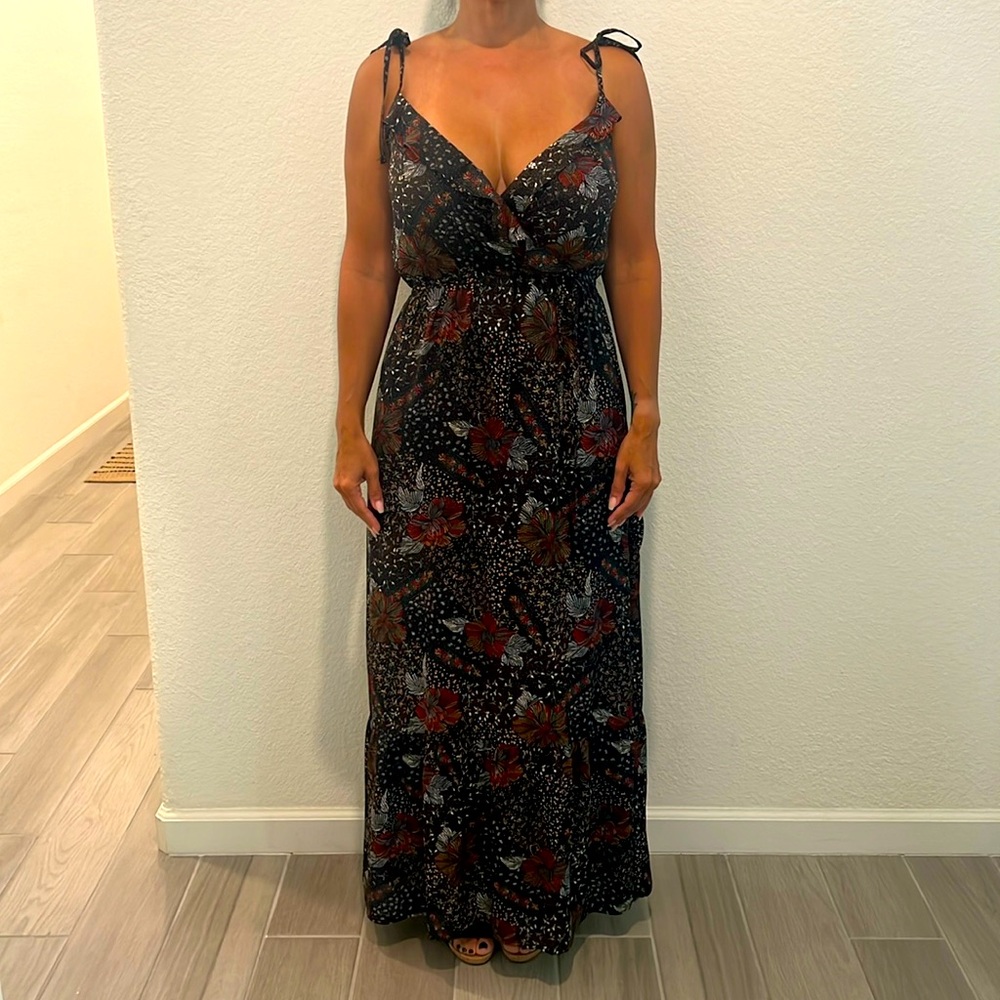 One Love Maxi dress with spaghetti straps.
